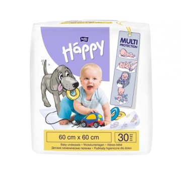 BELLA Baby Happy Baby Підкладки одноразові килимки для пеленання 60x60xm 30