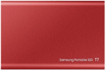 Портативный твердотельный накопитель Samsung T7 500 ГБ 3.2 Gen. 2 Красный