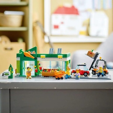Кирпичи LEGO City 60347 Рынок Свежие продуктовые магазины