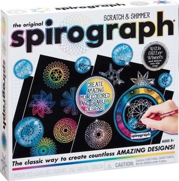 Hasbro SPIROGRAPH SCRATCH & SHIMMER do projektowania BŁYSZCZĄCY