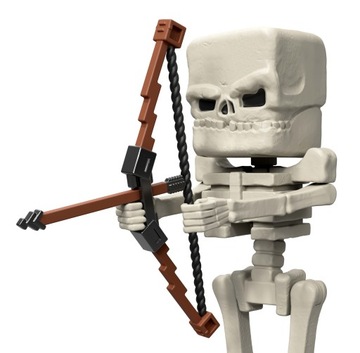 Minecraft Skeleton Figurka z filmu + Łuk Mattel 10 cm Kolekcjonerska