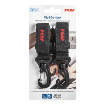 REER Держатель-липучка-карабин с крючком для коляски 2 шт.