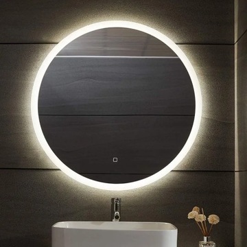 Lustro ścienne Aquamarin koło 800 x 800 mm