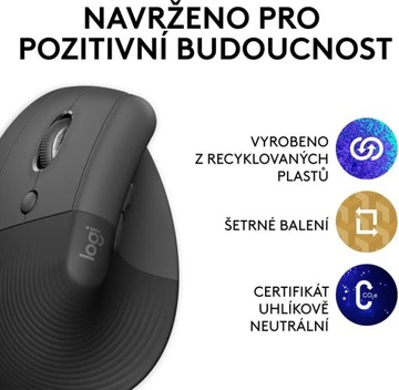 Беспроводная мышь Logitech Lift Left с оптическим сенсором