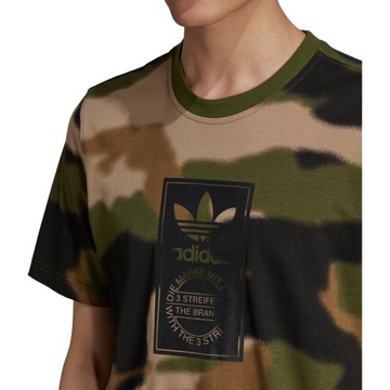 T-shirt Męski adidas GN1863 CAMO AOP TONGUE Zielony M