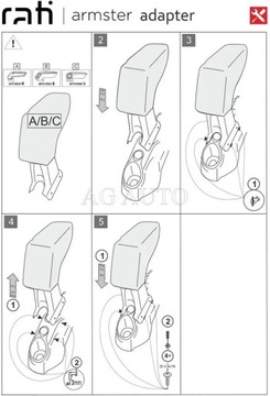 Podłokietnik STANDARD Citroen C3 Picasso 2009-2017