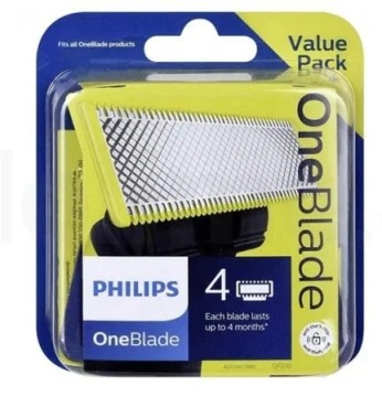 Комплект из 4 оригинальных лезвий Philips QP для всех бритв серии с одним лезвием