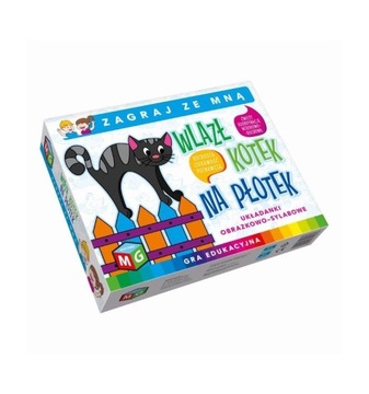 Gra Wlazł kotek na płotek Edukacyjna GRA dla Dzieci ROZWOJOWA Zabawa SUPER