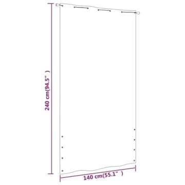 Балконная ширма vidaXL, Серо-коричневый, 140x240 см, Ткань Оксфорд