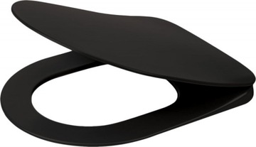 СИДЕНЬЕ ДЛЯ УНИТАЗА SLIM PEONIA ЧЕРНОЕ МЕДЛЕННО ЗАКРЫВАЮЩЕЕСЯ