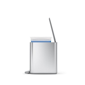 SimpleHuman Slim Pedal Bin Bin 5 л / серебряный коврик