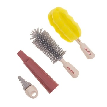 A0512 SZCZOTKA SILIKONOWA Z WYMIENNĄ KOŃCÓWKĄ