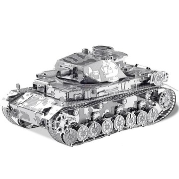 Комплект 3D-модели металлического пазла - Танк Тигр +14