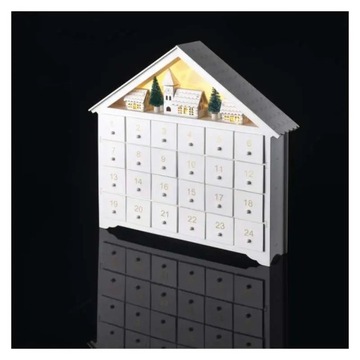 Декорации Адвент-календарь 8LED 35x30см 2xAA WW