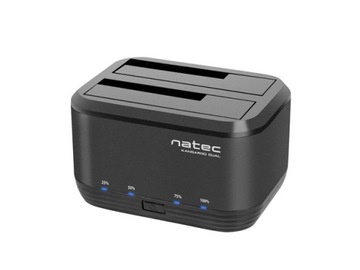 Док-станция Natec Kangaroo Dual SATA 2,5 дюйма + 3,5 дюйма для жестких дисков/твердотельных накопителей