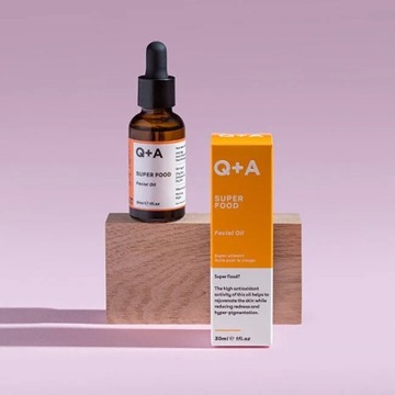 Q+A - Super Food Facial Oil, 30ml - восстанавливающее масло для лица