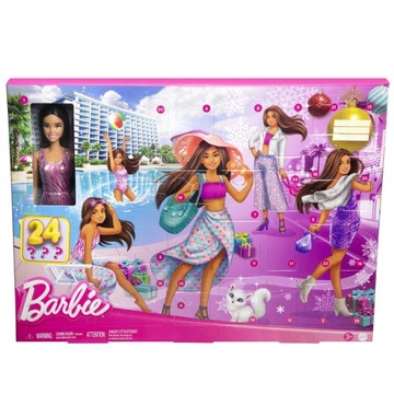 Kalendarz adwentowy 2023 Mattel Barbie HKB09 USZKODZONE OPAKOWANIE