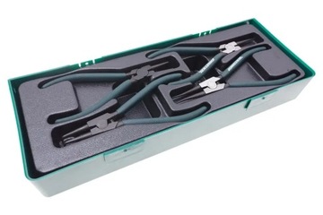 Zestaw 4szt. szczypiec 7'' do pierścieni Seegera we wkładce plastikowej AG0