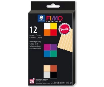 FIMO професійний набір 12 кольорів 25 г BASIC