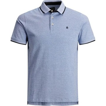 Jack&Jones Polo Paulos 12136668 Niebieski Slim Fit