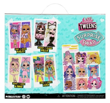 LOL SURPRISE OMG LALKA TWEENS SWAP FASHION CURLS-2-CRIMPS CORA