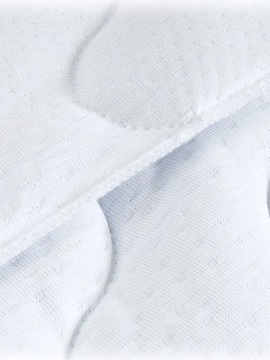 МАТРАС ДЛЯ КОЛЯСКИ БЕЛЫЙ 75×35 СМ - СТЕГАНЫЙ