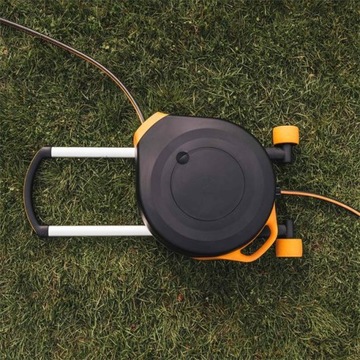 АВТОМАТИЧЕСКАЯ КАТУШКА ДЛЯ САДОВОГО ШЛАНГА FISKARS С КОЛЕСАМИ 1025933 XL 27M АКСЕССУАРЫ