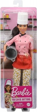BARBIE KARIERA - LALKA KUCHARKA - MISTRZYNI MAKARONU - DVF50 GTW38