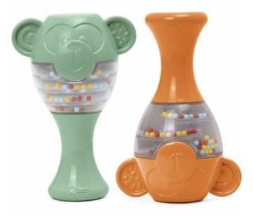 CHICCO мавпочки маракаси еко+ брязкальце для найменших 6 міс.+