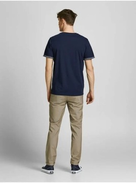 Jack&Jones PREMIUM T-Shirt Lyon 12205365 Granatowy Regular Fit