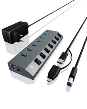 Icy Box IB-HUB1701-C3 7-портовый концентратор