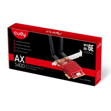 CUDY WE3000S WiFi AX5400 Сетевая карта PCI-E