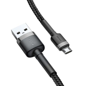 ДВУХСТОРОННИЙ ПРОЧНЫЙ МИКРО-КАБЕЛЬ USB 2.4A BASEUS 1M