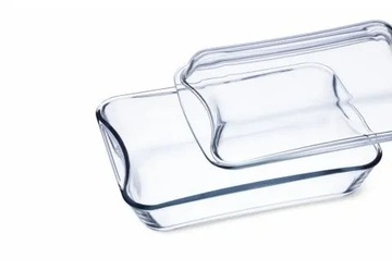 SIMAX ŻAROODPORNE NACZYNIE PROSTOKĄTNE Z POKRYWĄ 4,4L 2,5+1,9