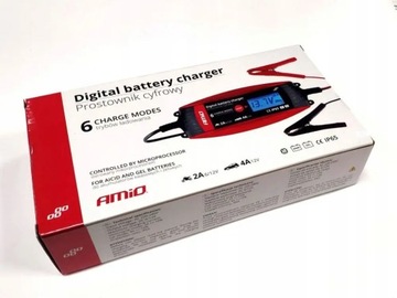 ŁADOWARKA PROSTOWNIK AMiO DBC-4A 6V/12V-2A/4A