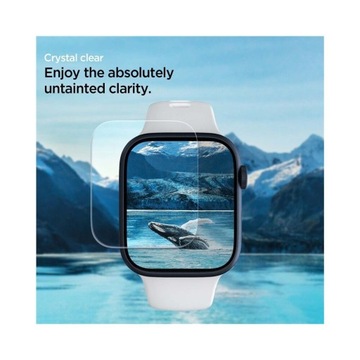3 ЗАЩИТНЫЕ ФОЛЬГИ SPIGEN ДЛЯ APPLE WATCH 7/8/9 45 ММ