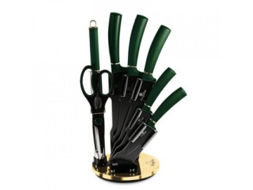 НАБОР НОЖЕЙ BERLINGER HAUS BH-2563 ИЗУМРУДНЫЙ НА ПОДСТАВКЕ