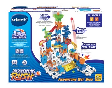 TOR KULKOWY VTECH MARBLE RUSH KULODROM KULKI 67 ELEMENTÓW