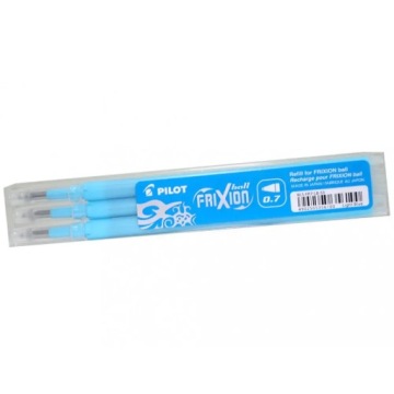 3 стержня для ручек Pilot Frixion 0,7 мм, синие