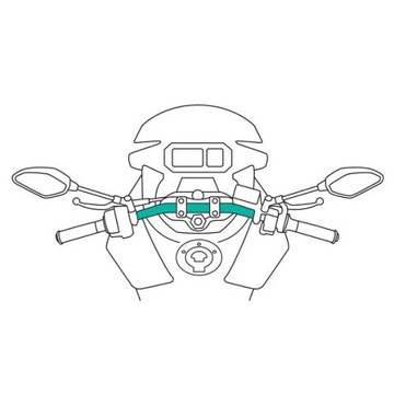 Uchwyt motocyklowy do smartfona OPTI HANDLE - 90452