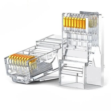 100x Wtyk Wtyczka Końcówka RJ45 8P8C Cat6 Ugreen
