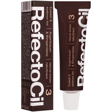 Refectocil 3 коричневая 15 мл хна для бровей и ресниц