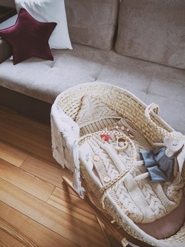 Подставка для корзины Ahoj Baby Moose, белая рамка