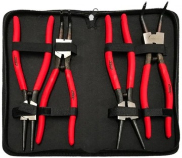 ЩИПЦЫ ДЛЯ СЪЕМНИКА ВТУЛОЧНЫХ КОЛЬЦ В СБОРЕ НАБОР БОЛЬШИХ ЩИПЦЕЙ 4 ШТ.