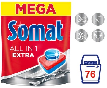 SOMAT ALL IN ONE EXTRA TABLETKI DO ZMYWARKI 76 szt.