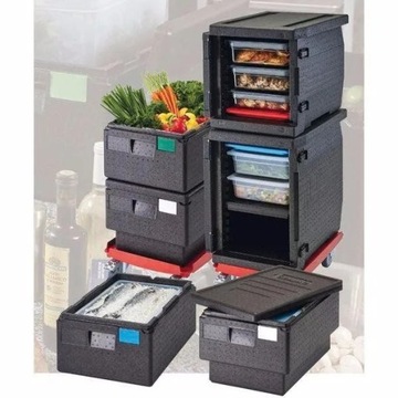 Контейнер термоизоляционный Cam GoBox 46л Cambro GN 1/1 черный 600х400х316мм