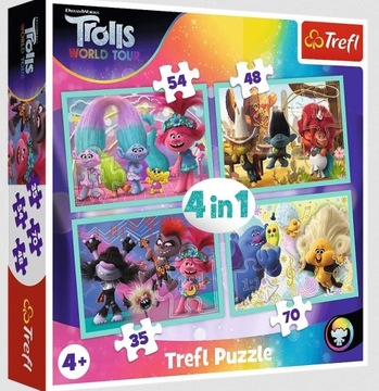 Trefl Puzzle Trolls Trasa koncertowa Troli 34336