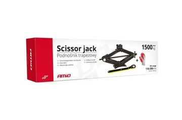 Podnośnik samochodowy trapezowy lewarek 1,5T z grzechotką