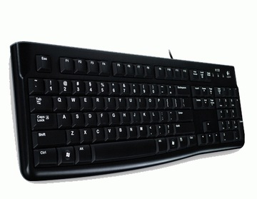 Мембранная клавиатура Logitech K120, черная