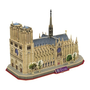 КУБИЧНЫЙ ЗАБАВНЫЙ ПАЗЛ 3D NATIONAL GEOGRAPHIC NOTRE DAME PARIS, 128 деталей. DS0986h